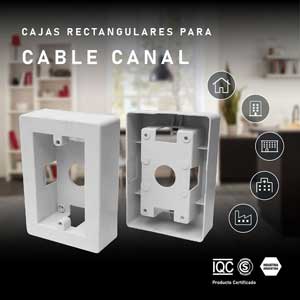 CAJAS RECTANGULARES PARA CABLE CANAL