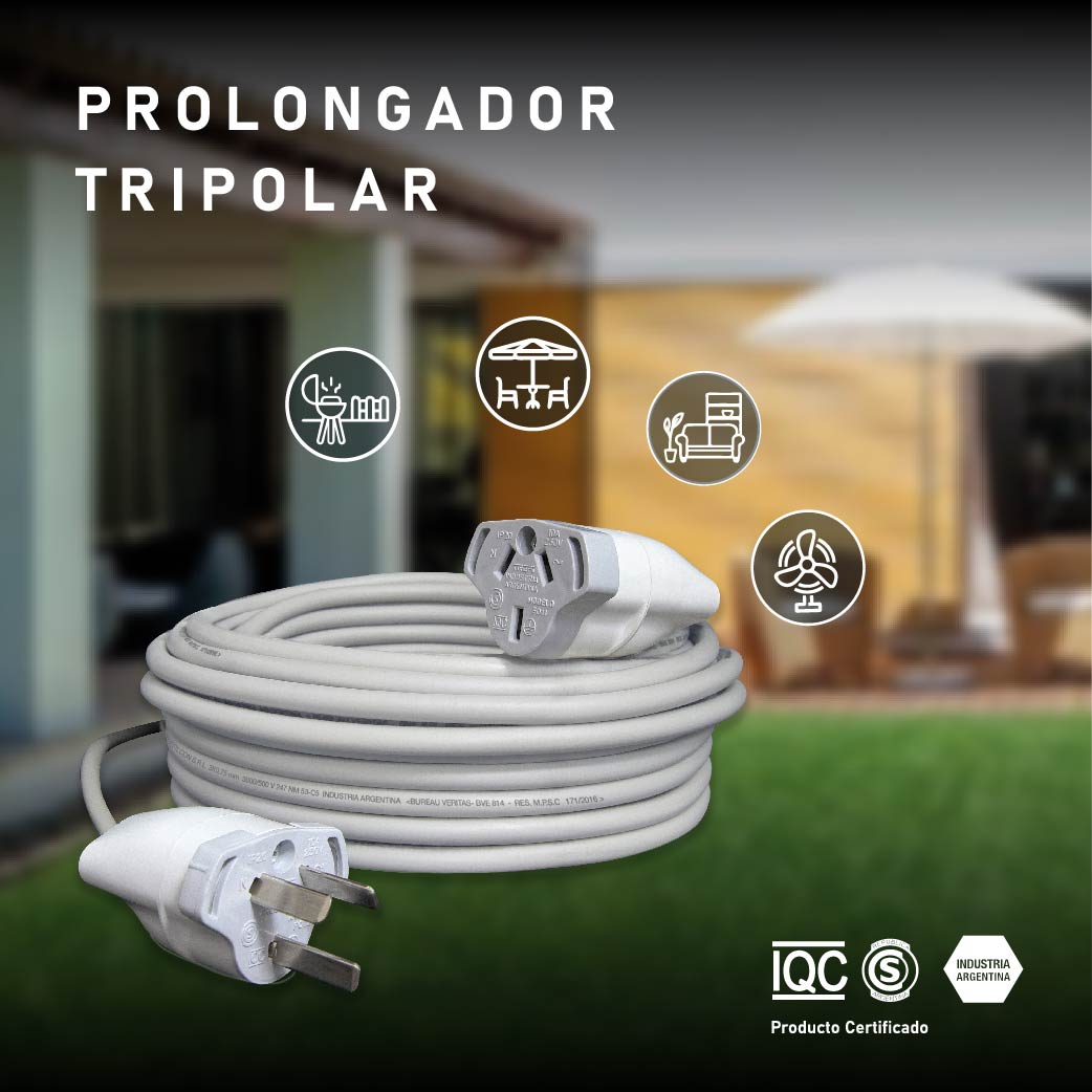 fabricante prolongador tripolar normalizado