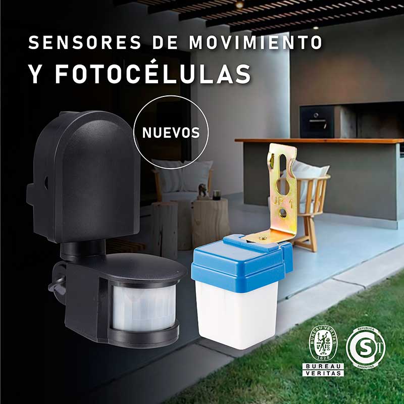 SENSORES DE MOVIMIENTO Y FOTOCÉLULAS